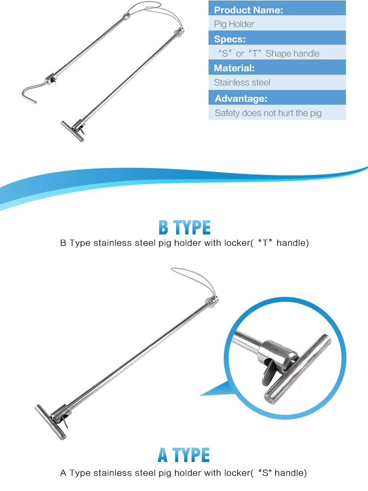 Professional Easy Hog/Pig Animal Catcher Pole Stainless Steel