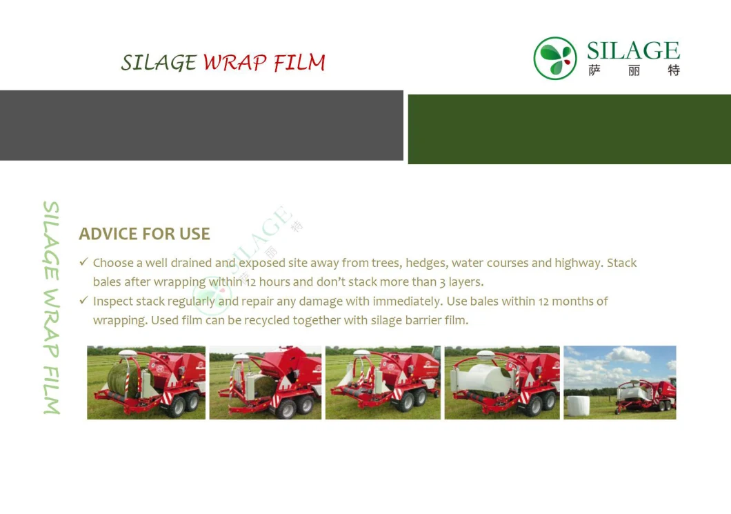 Maize Silage Stretch Film Wrap for Ruminant Fodder