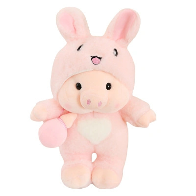 35-55cm mignon cochon en peluche doux bébé jouet cochon avec chapeau mobile